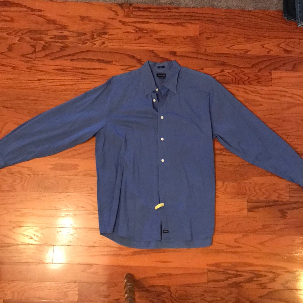 Blue button down long sleeve